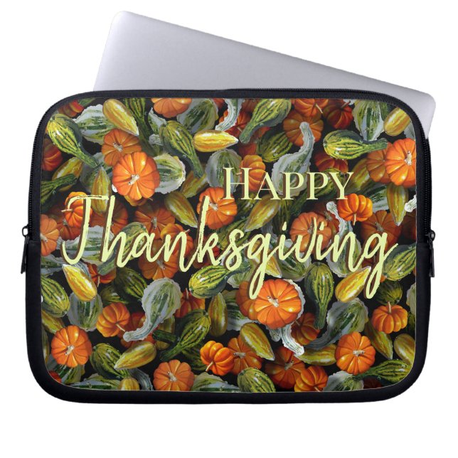 Pumpkin, Squash Autumn Harvest Laptop Case (Front)