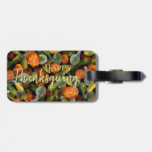 Pumpkin, Squash Autumn Harvest Luggage Tag