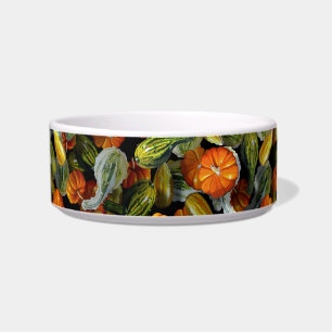 Pumpkin, Squash Autumn Harvest Pet Bowls
