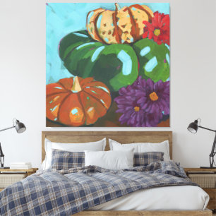 Pumpkin Stack Canvas Print