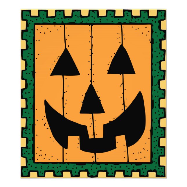 Pumpkin Stamp Photo Print (Front)