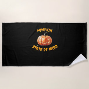 Pumpkin State of Mind - Halloween Classic T-Shirt Beach Towel