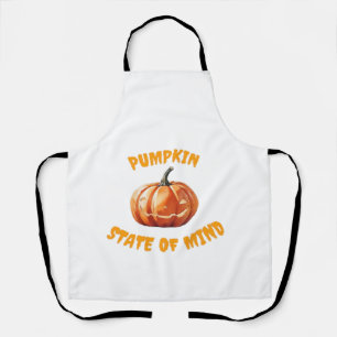 Pumpkin State of Mind - Halloween Oversized T-Shir Apron