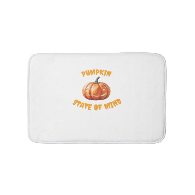 Pumpkin State of Mind - Halloween Oversized T-Shir Bath Mat (Front)