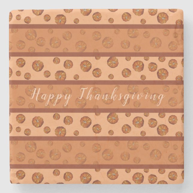 Pumpkin Stone Coaster (Front)