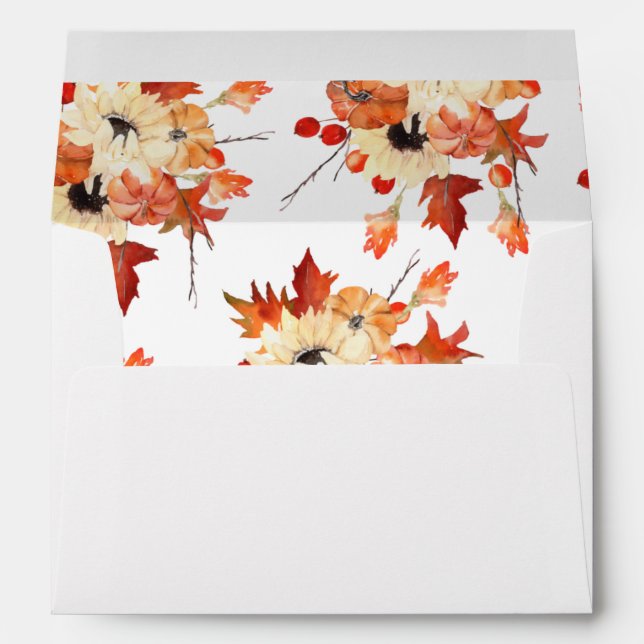 Pumpkin & Sunflower 3 Envelope (Back (Bottom))