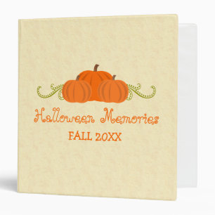 Pumpkin Swirls Halloween Binder (1.5 inch)