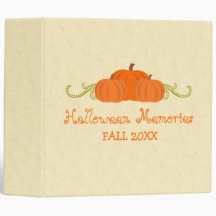 Pumpkin Swirls Halloween Binder (2 inch)