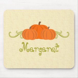 Pumpkin Swirls Halloween Mousepad