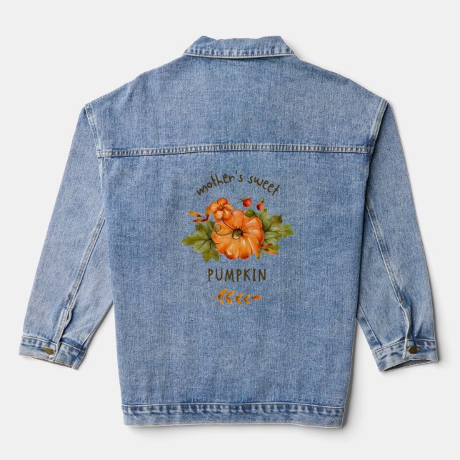 Pumpkin T-shirt Denim Jacket (Back)
