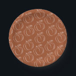 Pumpkin Terracotta Bohemian Earthy Baby Shower Paper Plate<br><div class="desc">Embrace the warmth of autumn with our Earthy Bohemian Terracotta Pumpkin baby shower collection. Featuring an elegant pumpkin motif and rustic burnt orange hues, this set includes beautifully crafted invitations, signs, thank you cards, and décor. Perfect for creating a cozy, boho-inspired celebration with earthy tones and timeless charm #zazzlemade</div>