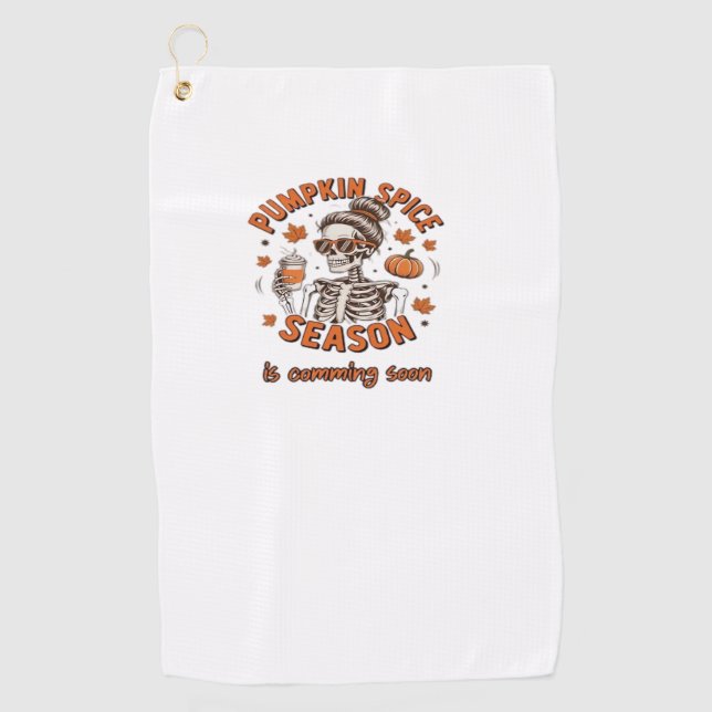 Pumpkin Thanksgive Decor – Gifted-for Thanksgiving Golf Towel (Front)