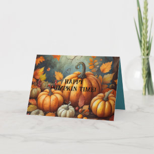 PUMPKIN TIME THINKING OF YOU CARD