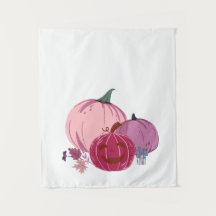 Pumpkin to Talk About Pink Tapestry