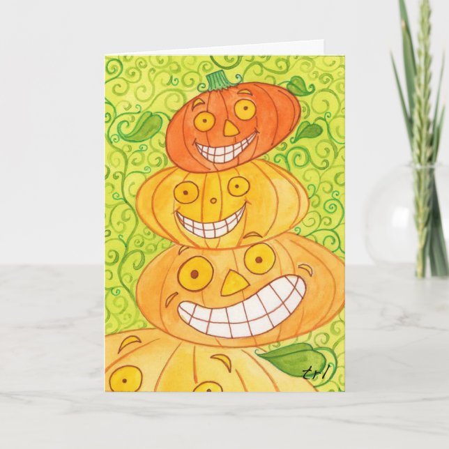 Pumpkin Totem Card (Front)