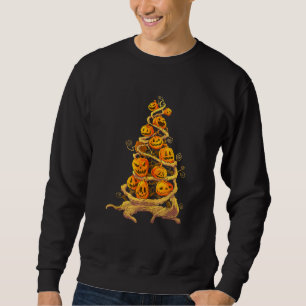 Pumpkin Tree Patch Jackolantern Fall Autumn Hallow Sweatshirt