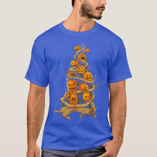 Pumpkin Tree Patch Jackolantern Fall Autumn Hallow T-Shirt