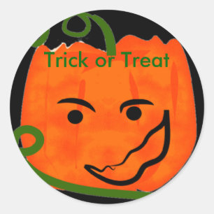 Pumpkin, Trick or Treat, stickers