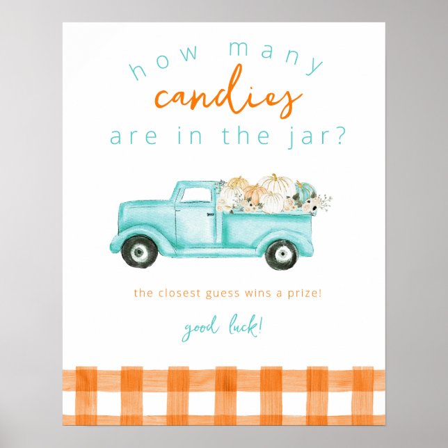 Pumpkin Truck How many Candies Game  Poster (Front)