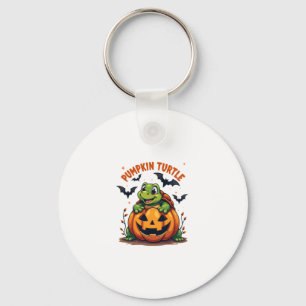 Pumpkin Turtle Keychain