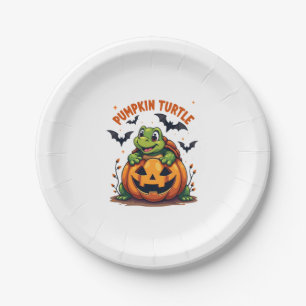 Pumpkin Turtle Paper Plate