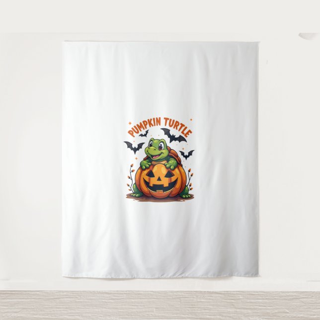 Pumpkin Turtle Tapestry (Front)