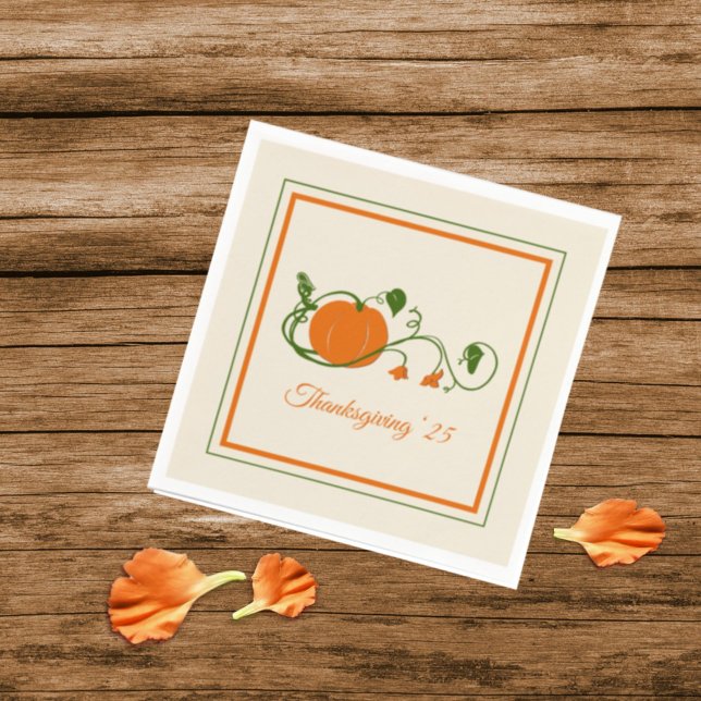 Pumpkin Vines Napkin (Creator Uploaded)