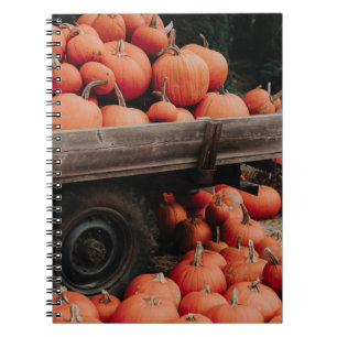 pumpkin wagon notebook