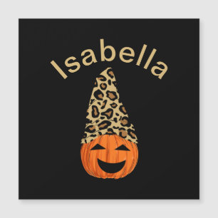 Pumpkin Wearing A Leopard Hat