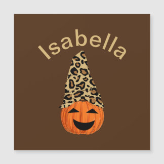 Pumpkin Wearing A Leopard Hat
