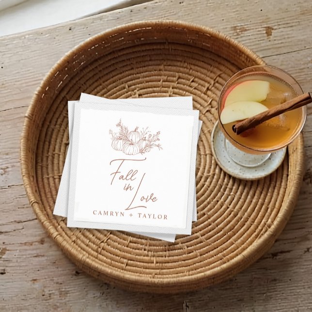 Pumpkin Wedding Napkin (Creator Uploaded)