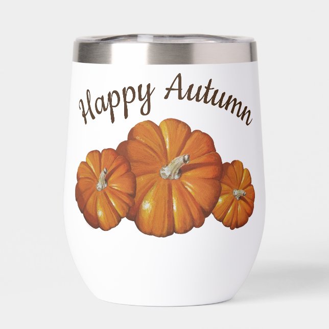 Pumpkin Wine Tumbler (Back)