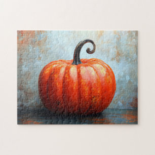 Pumpkin with Curled Stem Jigsaw Puzzle