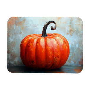 Pumpkin with Curled Stem Magnet