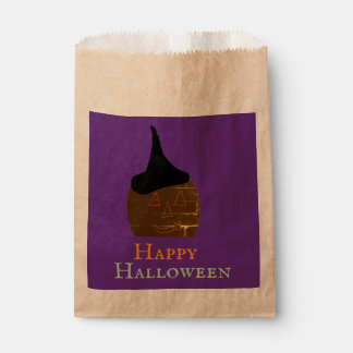 Pumpkin with Hat Favour Bag
