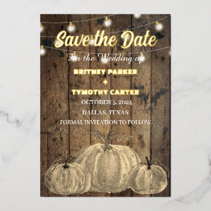 Pumpkin Wood Boho Rustic Photo QR Code Wedding