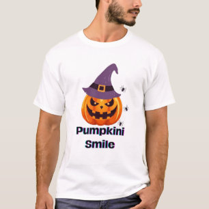 Pumpkini Smile Halloween T-Shirt   Spooky Pumpkin 