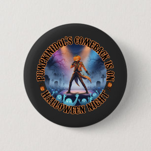 Pumpkinidol Halloween Concert Ghost Fans Spooky  2 Inch Round Button