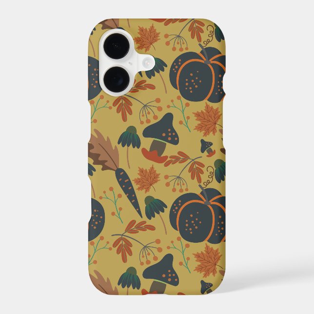 Pumpkins and carrots seamless pattern (Back)