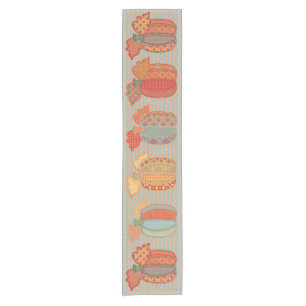 Pumpkins and Chevrons, Thanksgiving Table Runner