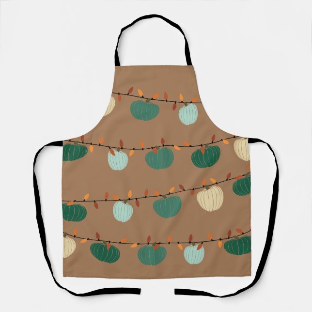Pumpkins and Lights Apron (Front)