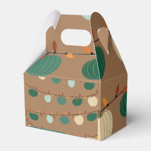 Pumpkins and Lights Favor Box