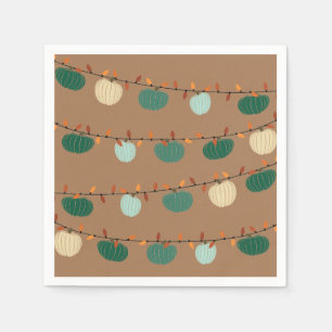 Pumpkins and Lights Napkin