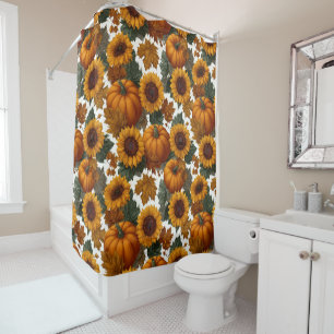 Pumpkins and Sunflowers Autumn Pattern