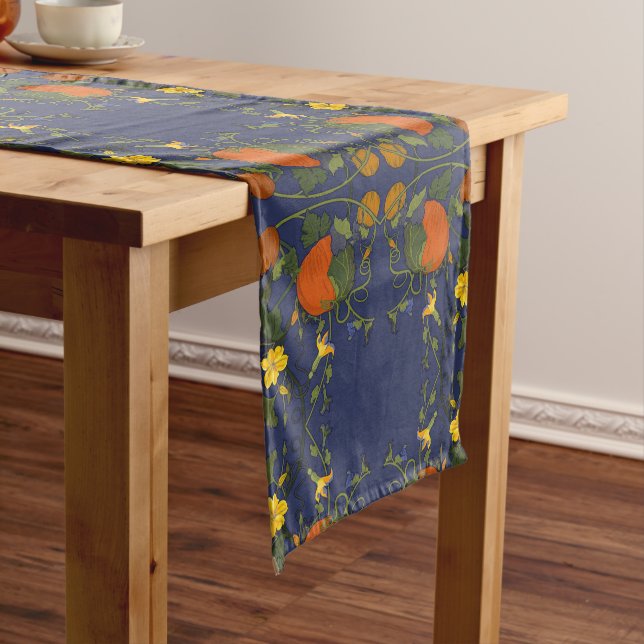 Pumpkins and Vines Table Runner (In Situ)