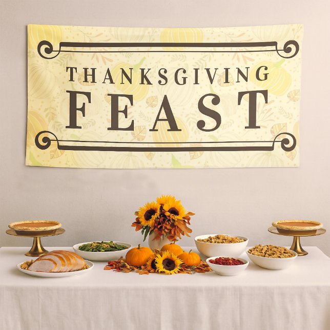 Pumpkins Autumn Fall Harvest Pattern Banner (Creator Uploaded)