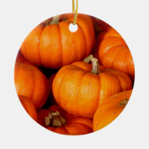 Pumpkins Ceramic Ornament