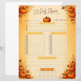 Pumpkin's Daily Planner Page