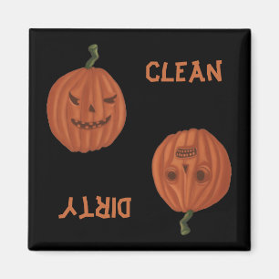 Pumpkins Dishwasher Magnet Customize Background