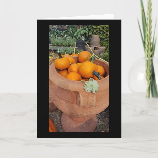 Pumpkins Fall greeting card (Front)